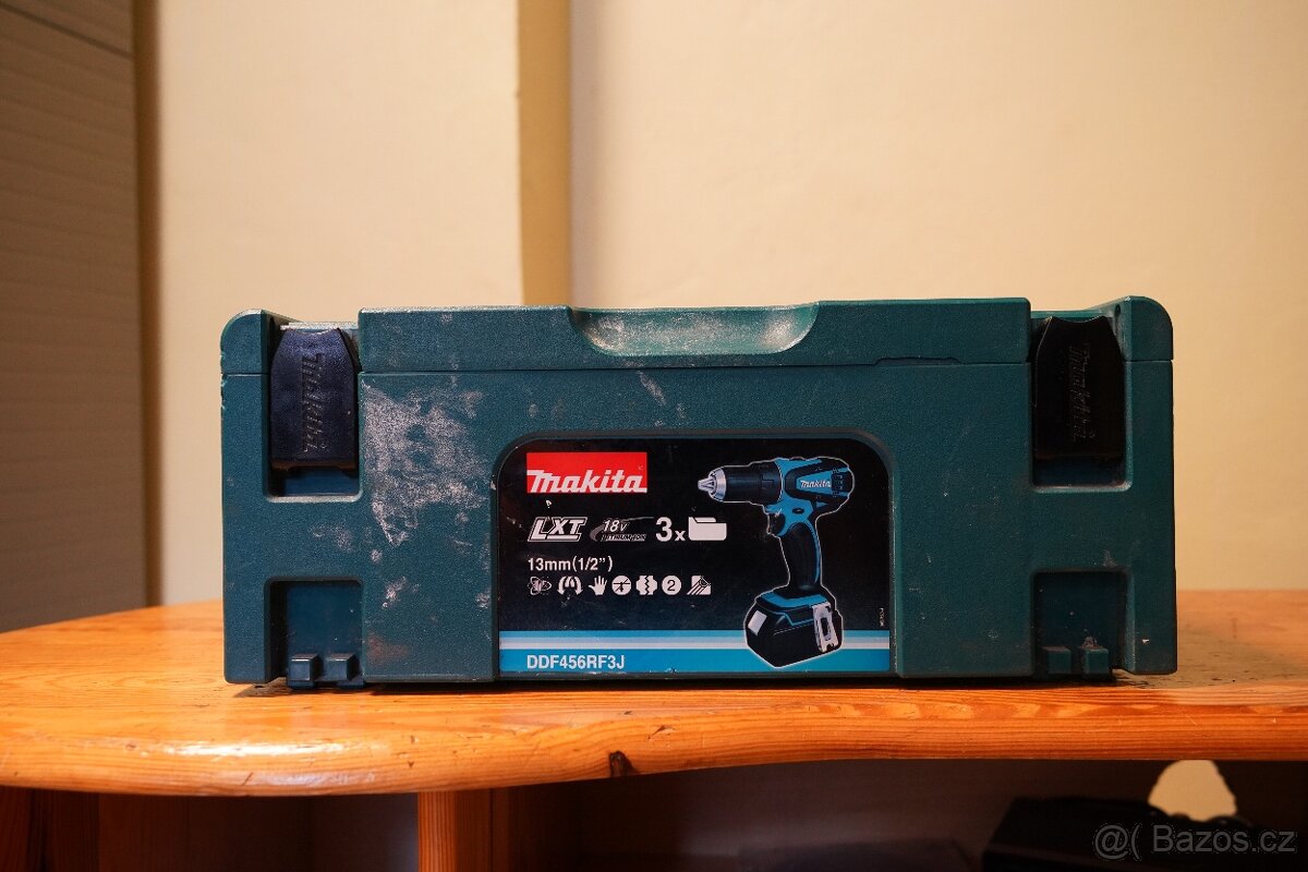 Akumulátorová vrtačka Makita DDF456RF3J - 2