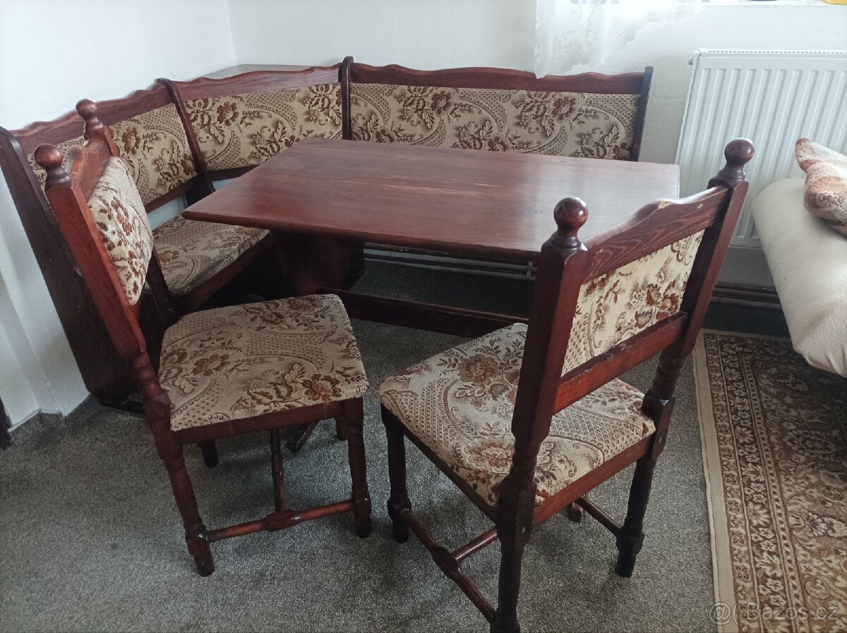 Retro rohová lavice - 2