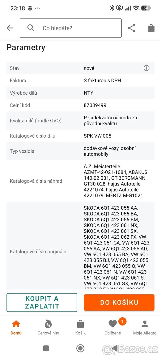 ŘÍDÍCÍ PŘEVODOVKA NTY SPK-VW-005 - 2