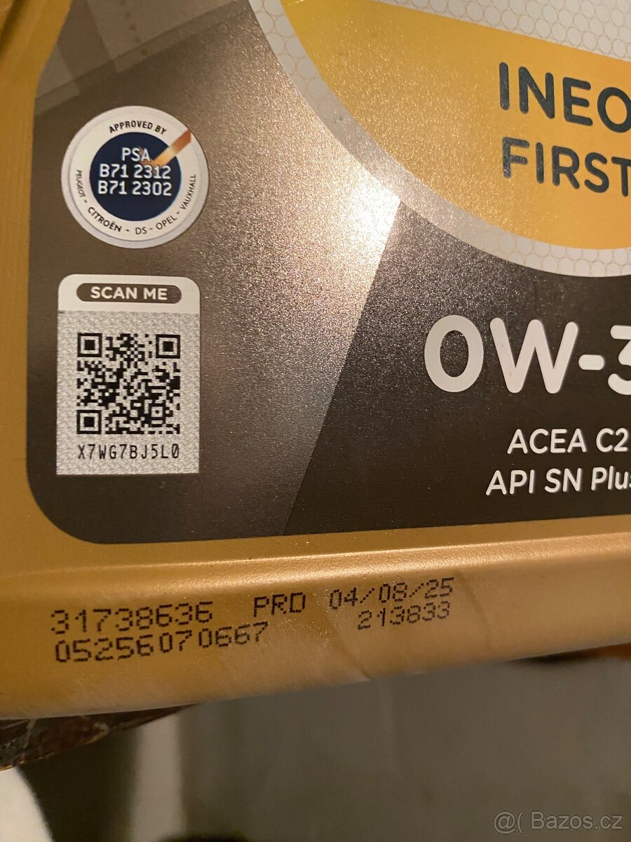 Olej OW-30 Quartz ineo first - 2