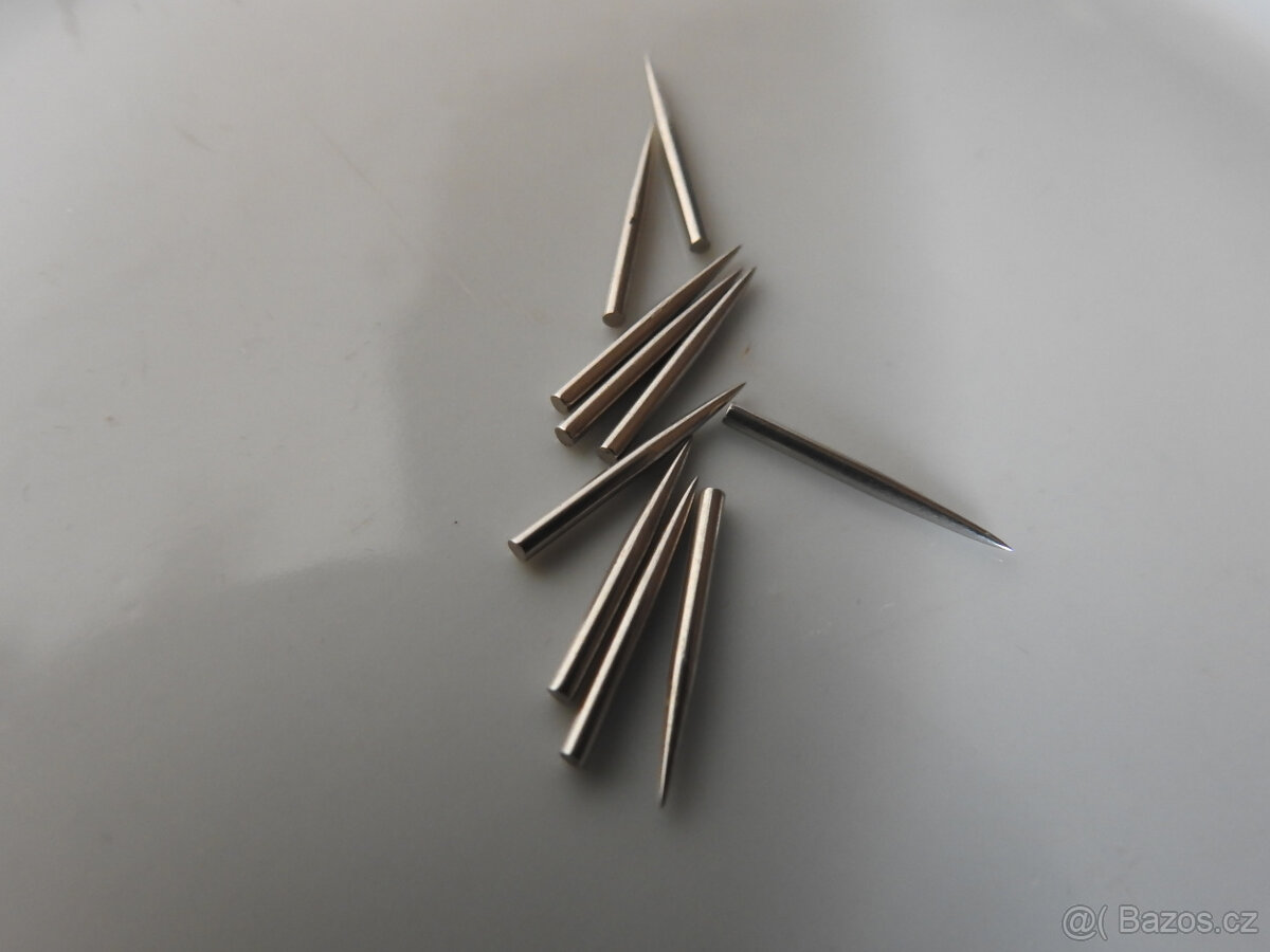 Jehly do starožitných gramofonů 10kusů rovné - 2