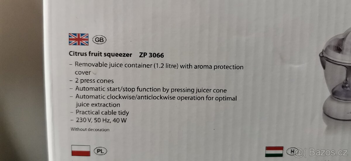 Odšťavňovač Clatronic - 2