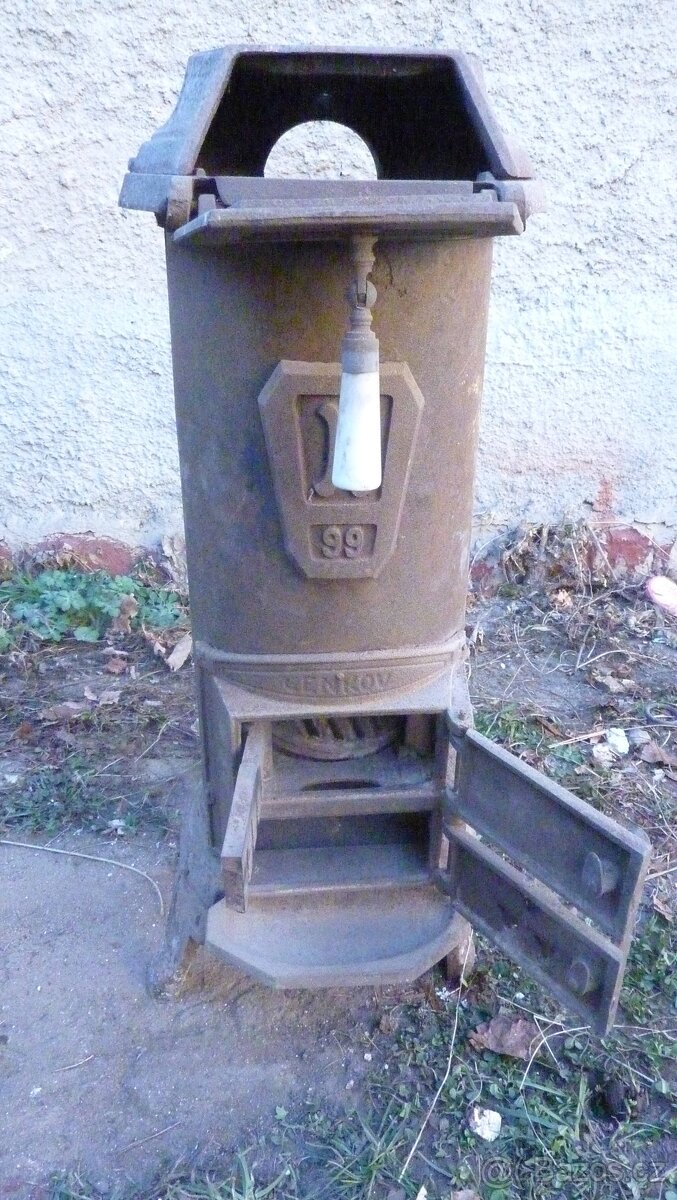 KAMÍNKA VINTAGE ČENKOV 99H A RETRO KAMNA PETRA - 2