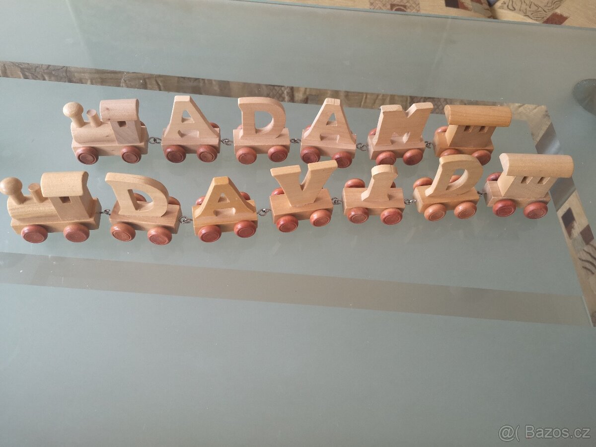 Dřevěný vláček se jménem - 2