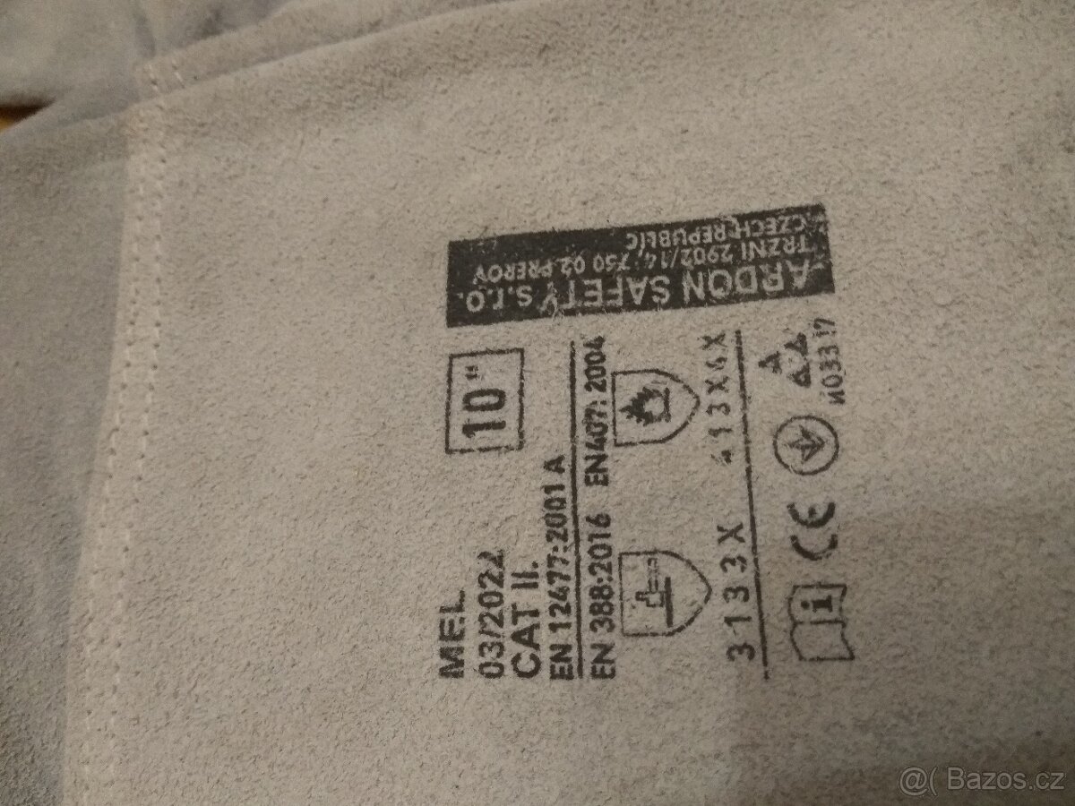 Pracovní svářečské rukavice kožené vel. 10 - 2 dru. - 2