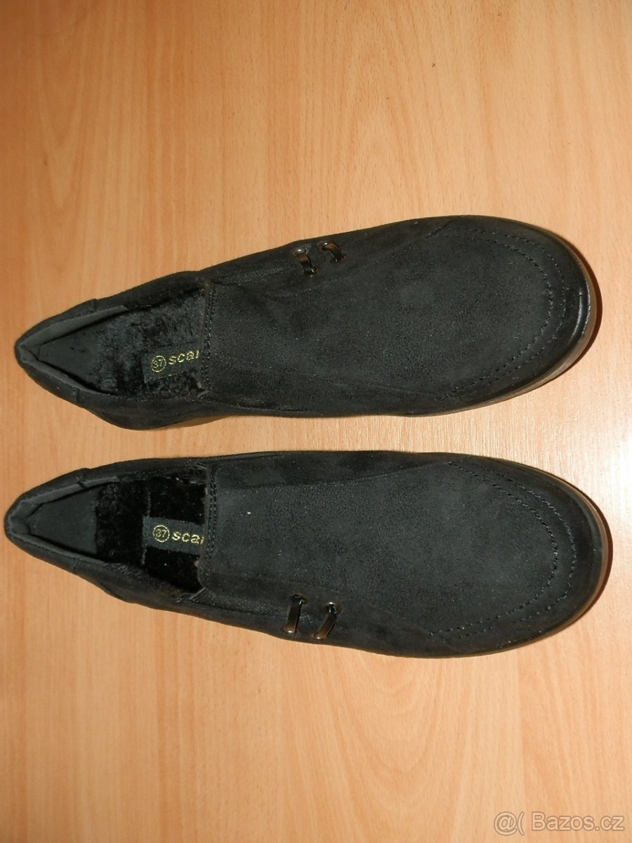 Černé nízké zimní boty vel.37 - 2