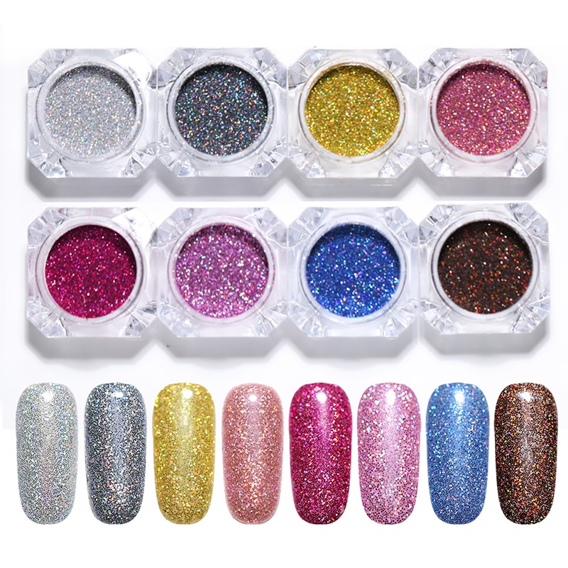 Holografické glitry sada 8ks - 2