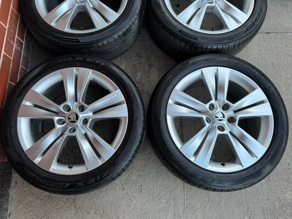 Alu 18" 5x112,škoda Mytikas , letní 88%, KaroQ TOP - 2