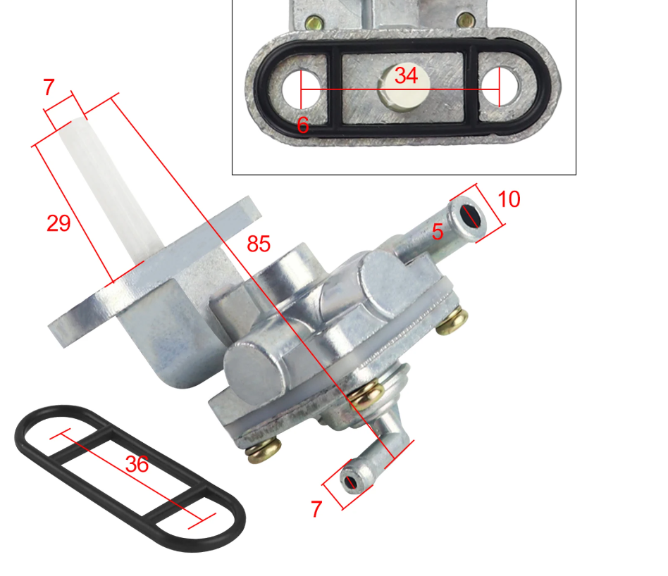 Suzuki GSXR palivový kohout - 2