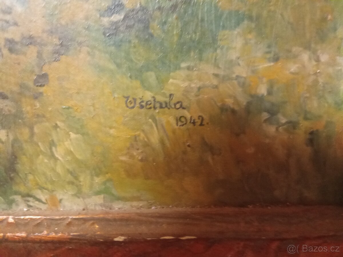 Prodám obraz signovan Všehula 1942 - 2
