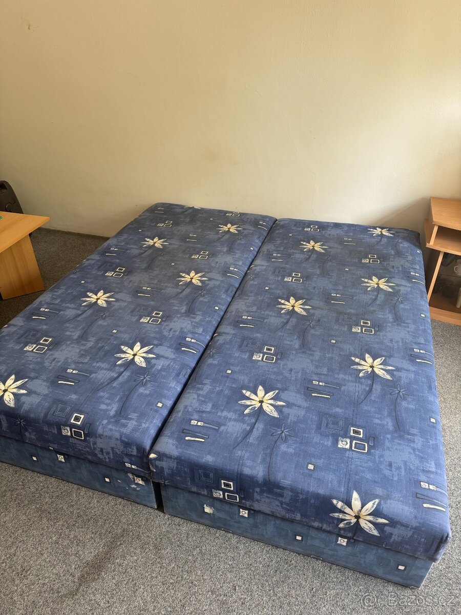 2 postele s úložným prostorem - 2