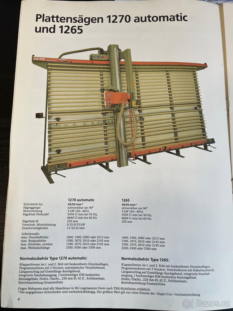 Formátovací pila HOLZHER 1265 SuperCut - 2