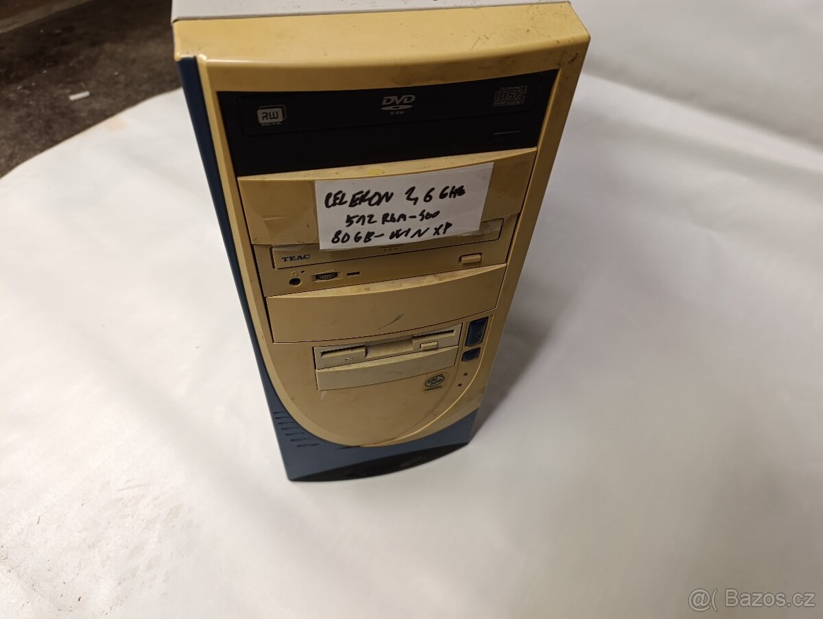 starý počítač celeron 2,6ghz - 2