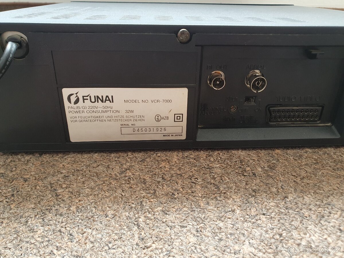 📺 LEGENDÁRNÍ VHS VIDEOREKORDÉR FUNAI VCR-7000 📺 - 2