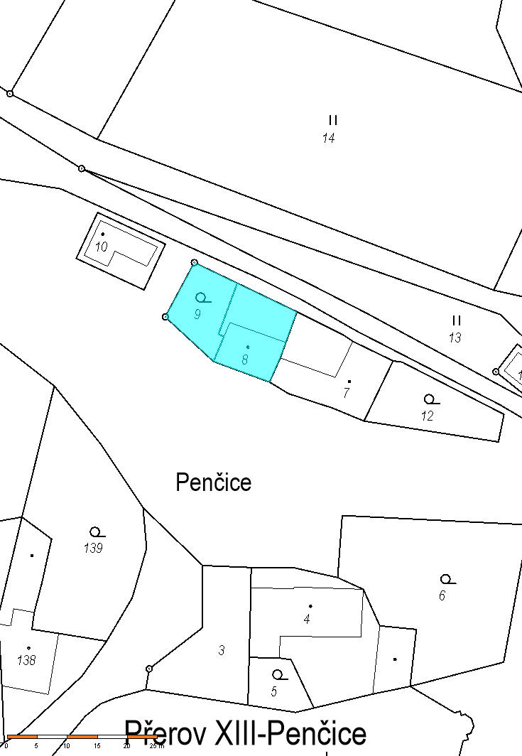 K prodeji pozemek Přerov XIII-Penčice LV. 296. - 2