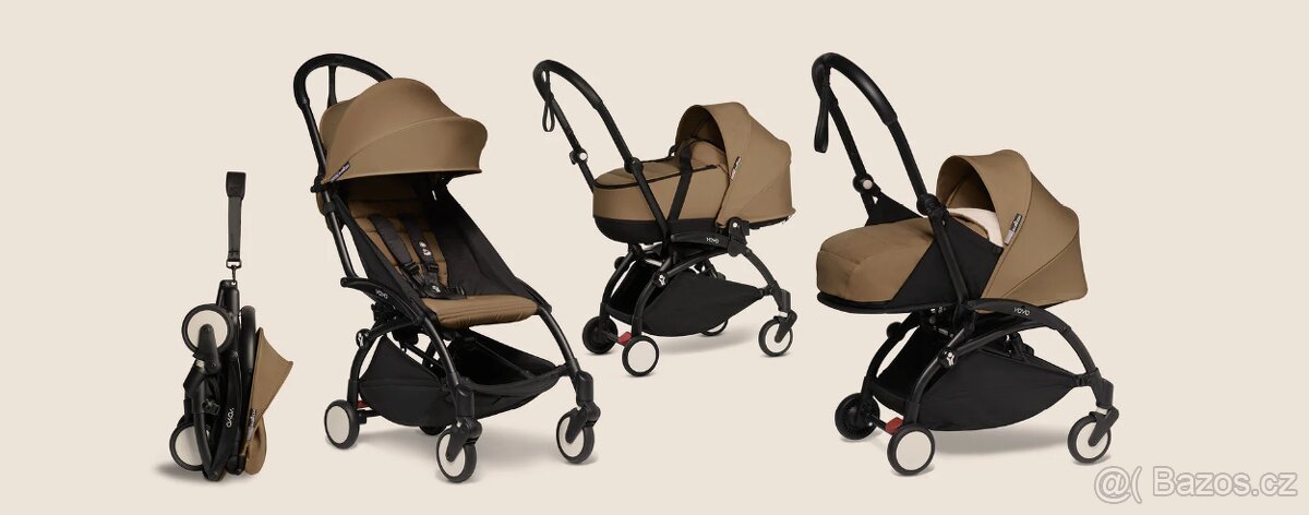 Kočárek YOYO jako nový 2v1 - 2