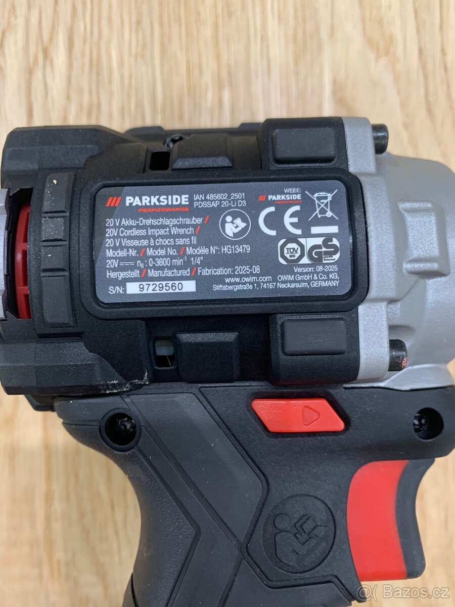 Aku rázový utahovák 1/4" PDSSAP 20-Li D3 Performance - 2