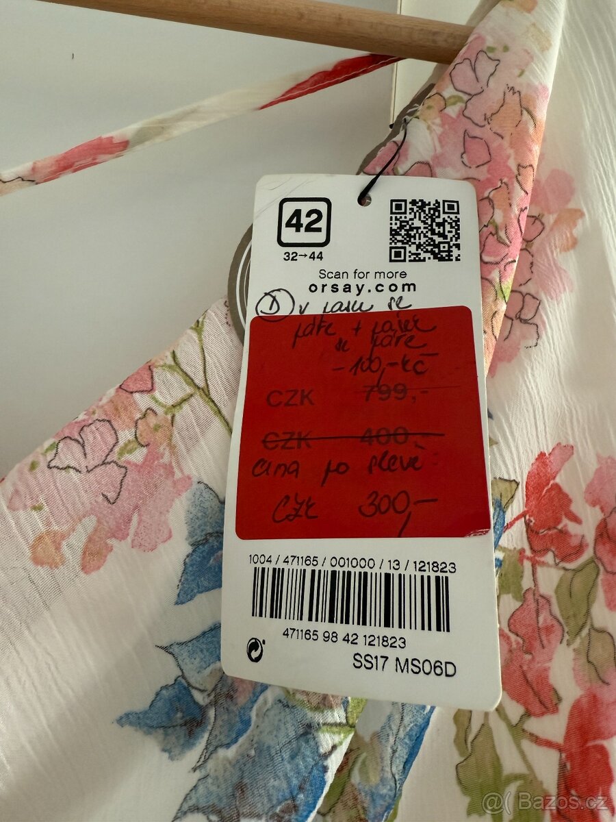 Dámské nové květinové šaty Orsay velikost 42 - 2