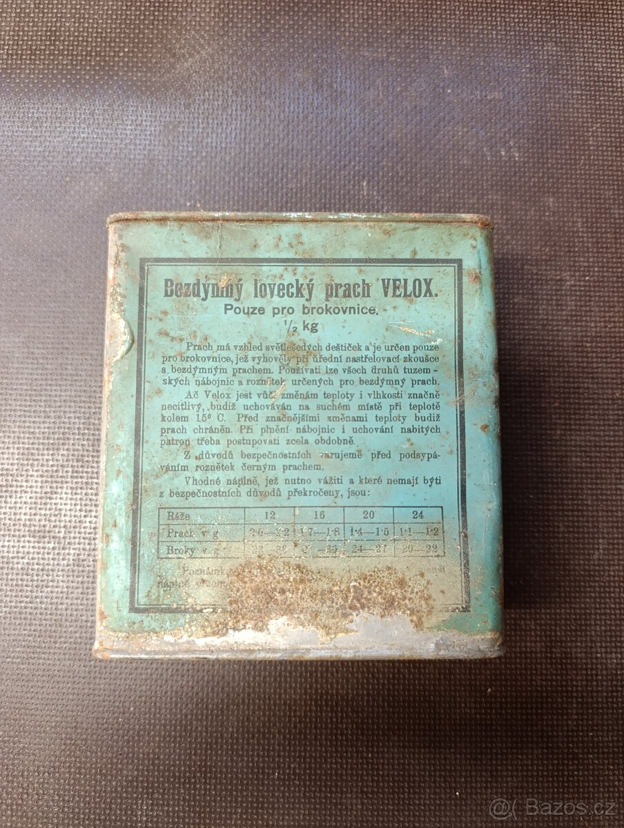 Stará plechovka od střelného prachu - 2