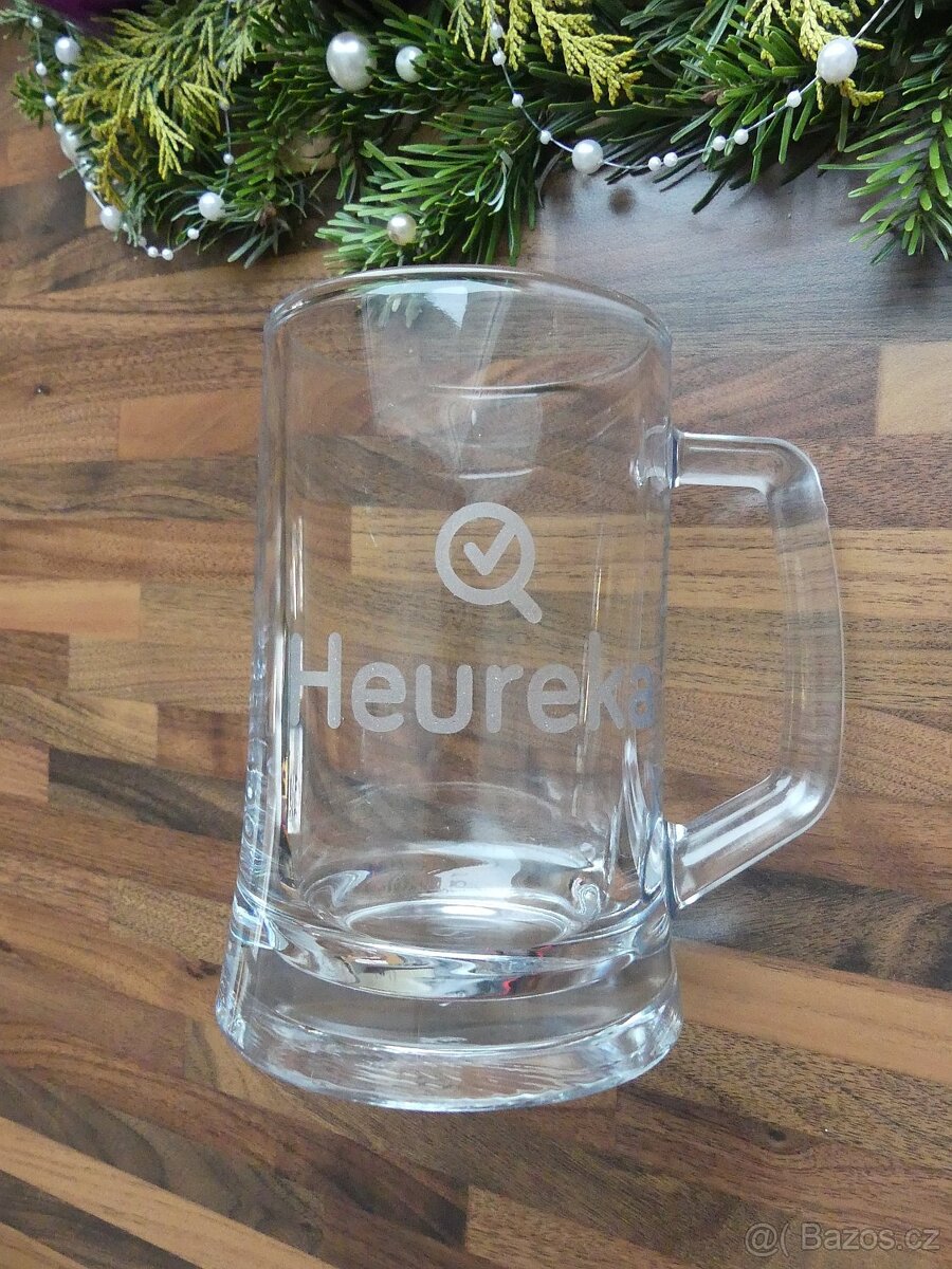 Půllitr Heureka, nový - 2