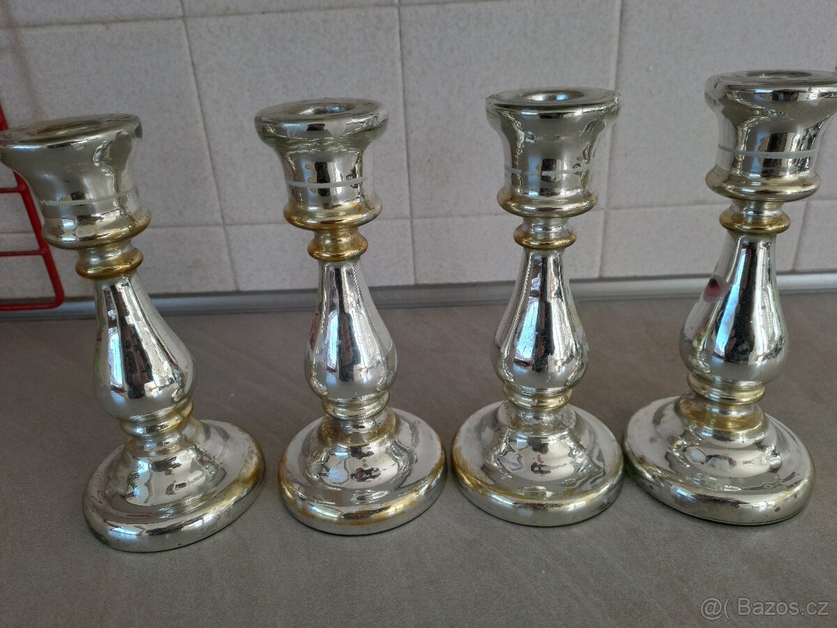 Skleněné svícny - 2