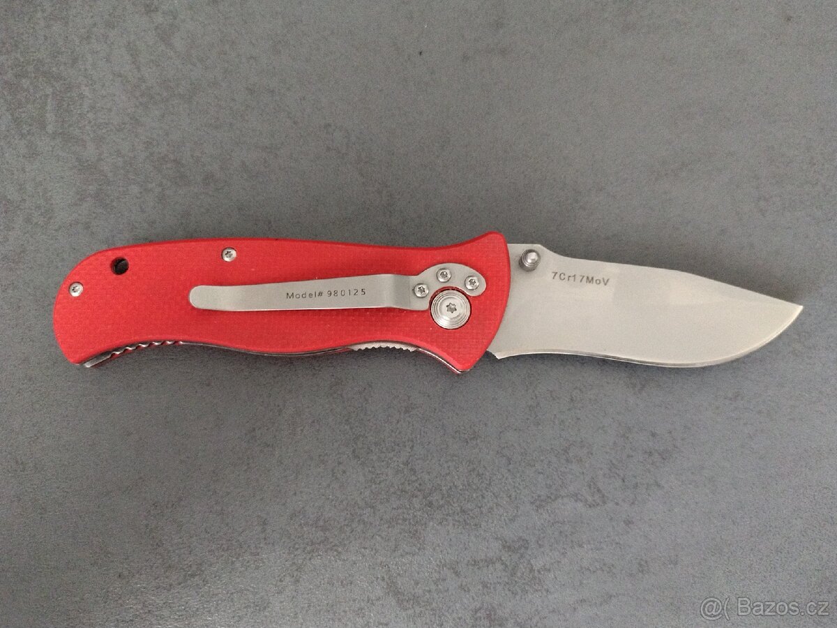 Skládací nůž Caterpillar – červený - 2