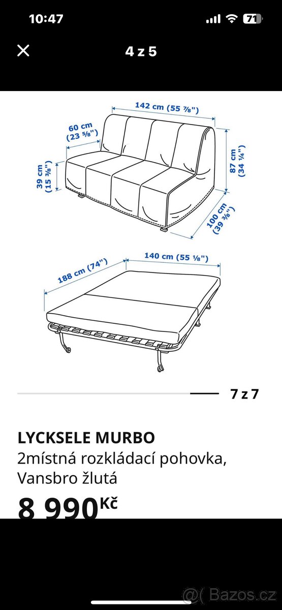 Rozkládací sedačka - 2