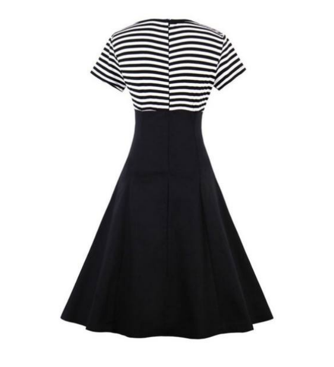 Černobílé šaty vel. S - 2