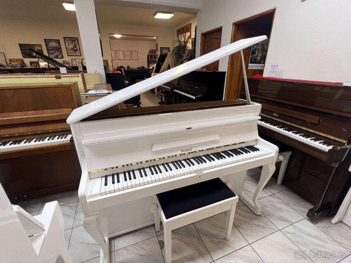 Bílé piano Wienbach po servisu , záruka 5 let, doprava zdarm - 2