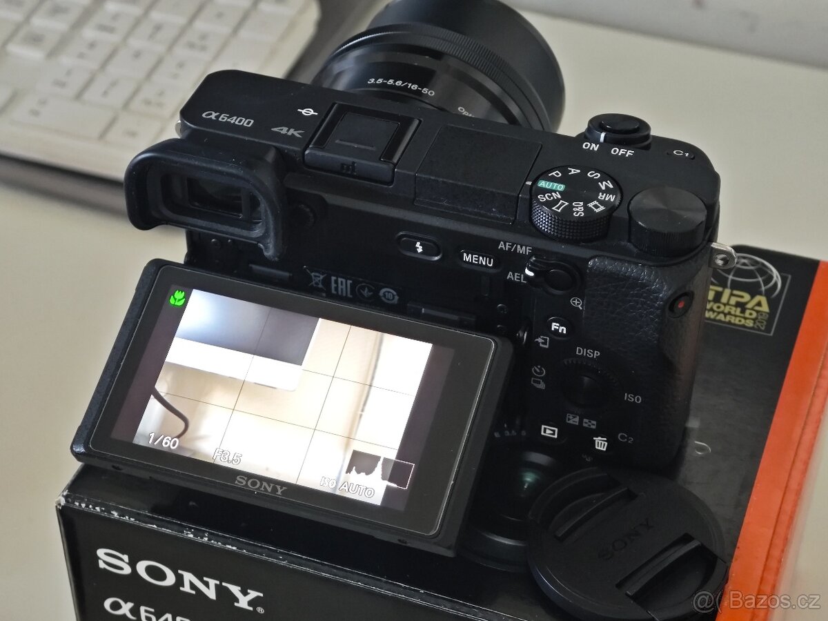 Bezzrcadlovka Sony Alpha 6400 + příslušenství - 2