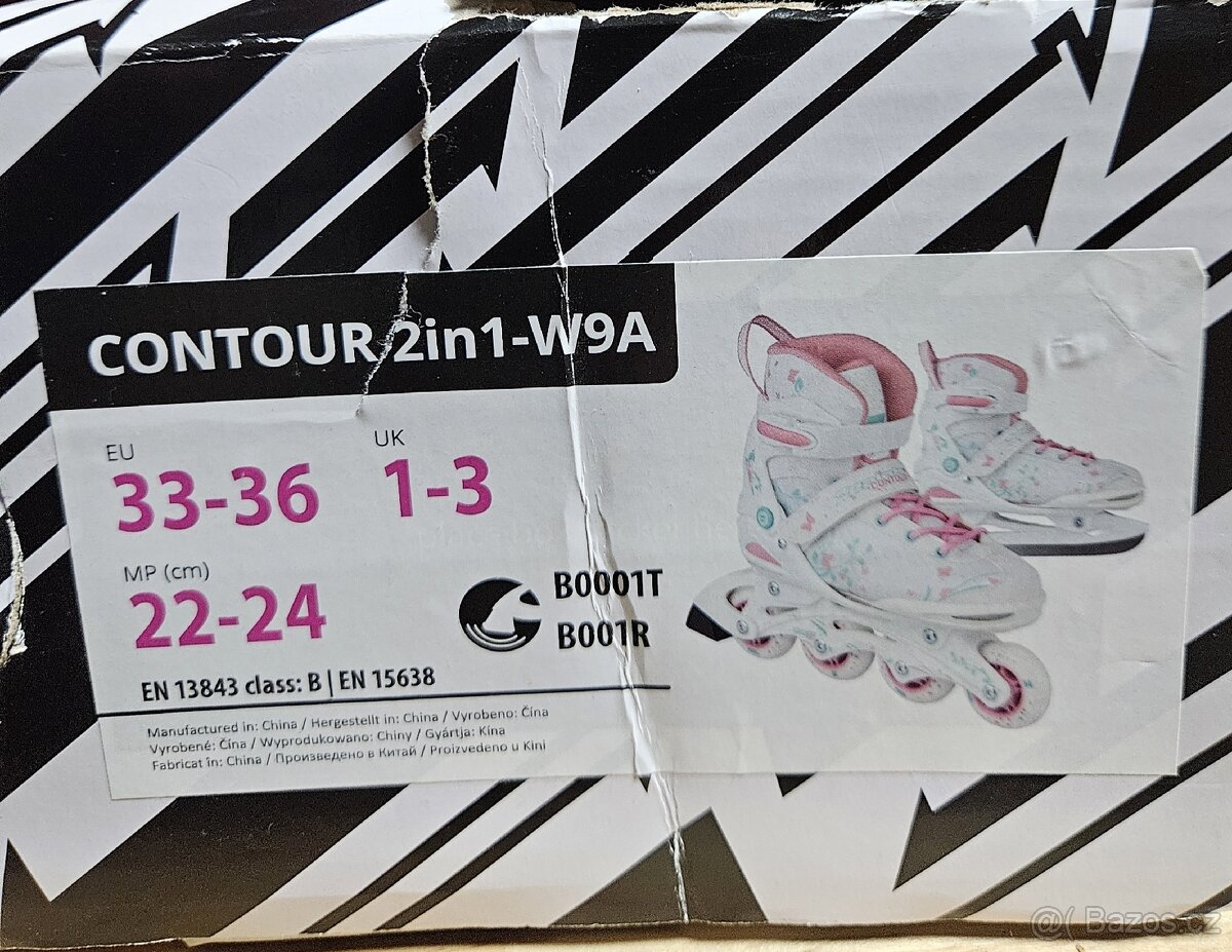 Brusle dívčí "rostoucí" 2v1 - 2