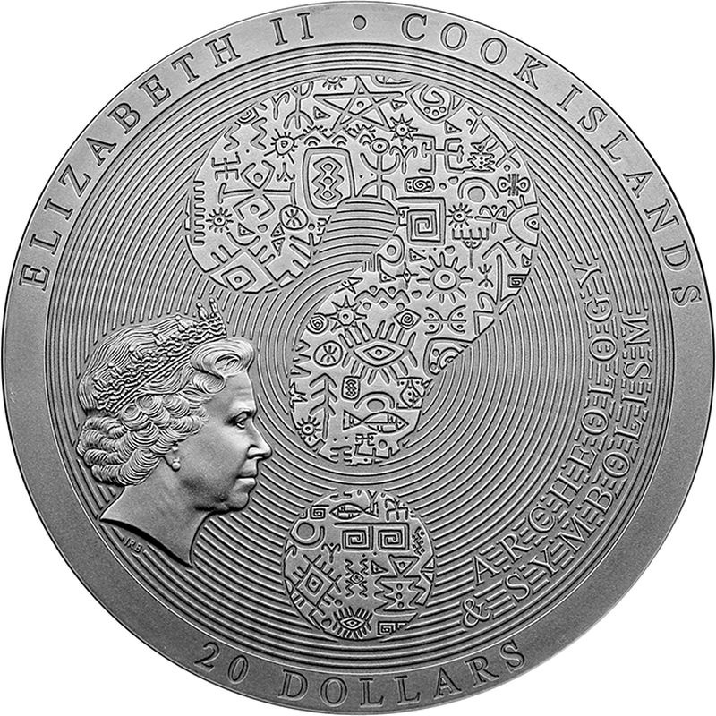 Stříbrná mince 3 oz Tutanchamonova hrobka 2022 Antique Stand - 2