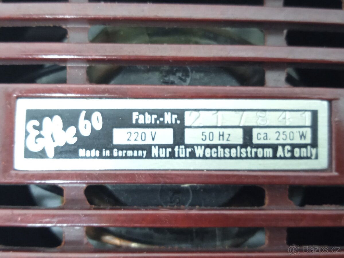Retro Bakelitový Fén Elbe 60 - Top Stav - 2