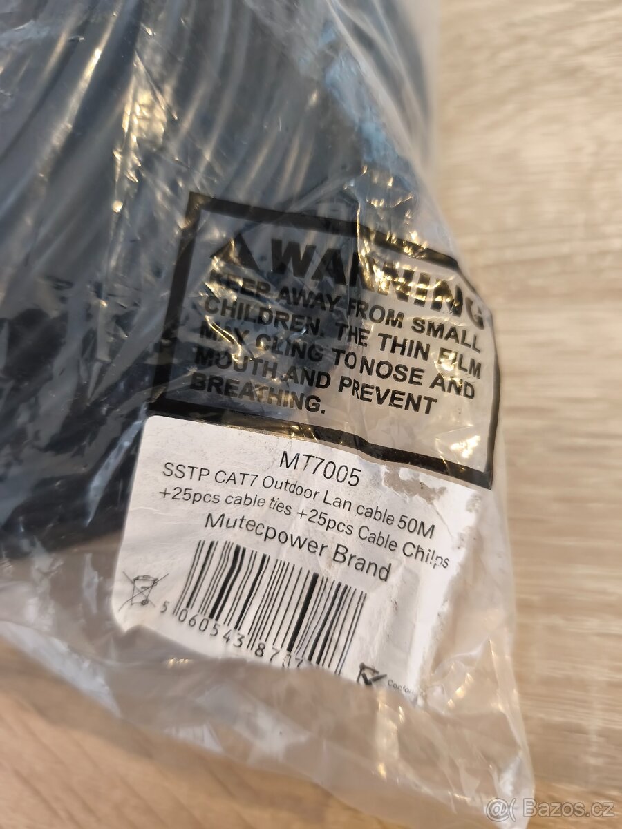 Venkovní síťový kabel MutecPower SSTP Cat7 – 50 m - 2