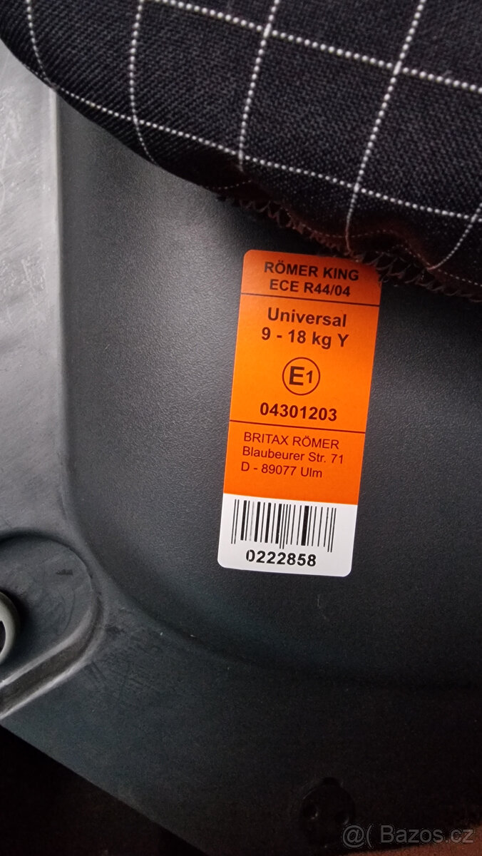 Autosedačka Römer King 9-18 kg - 2