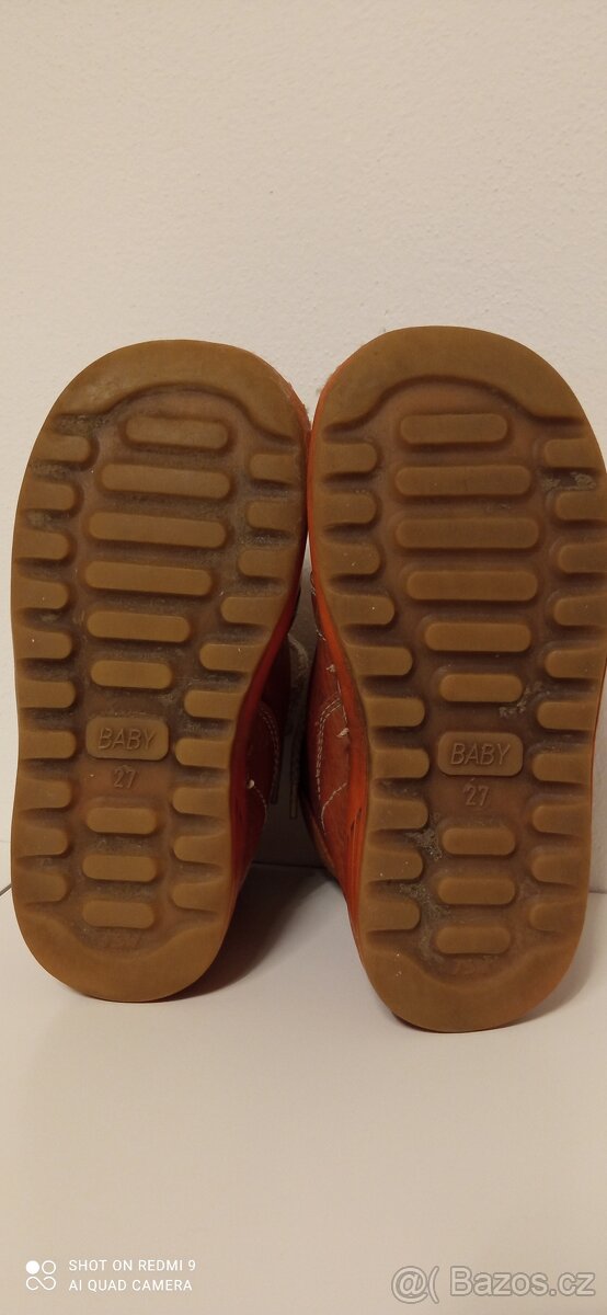 Zimní kožené boty vel. 27 - 2