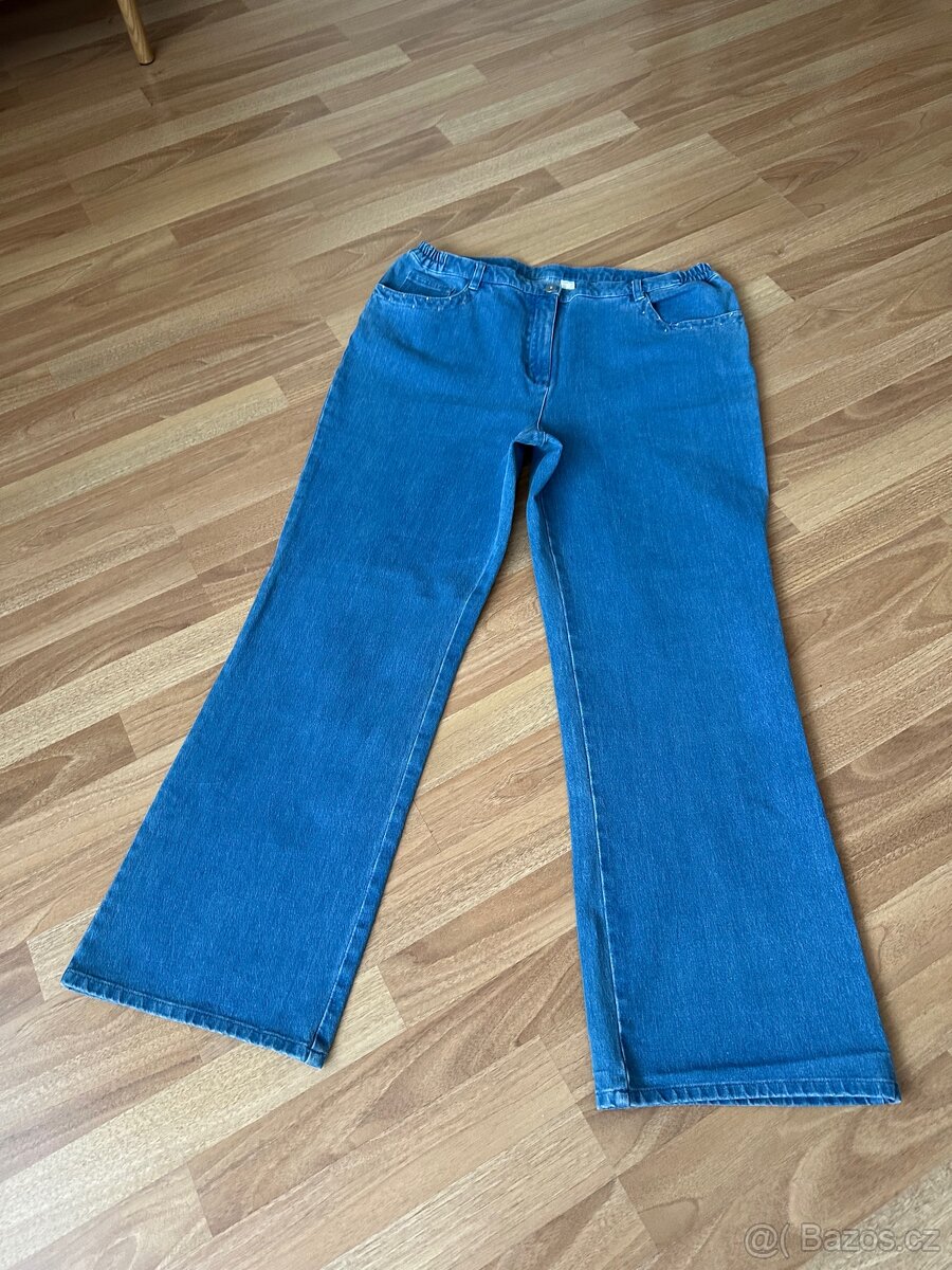 Džíny široké zvonove 46/48 - 2