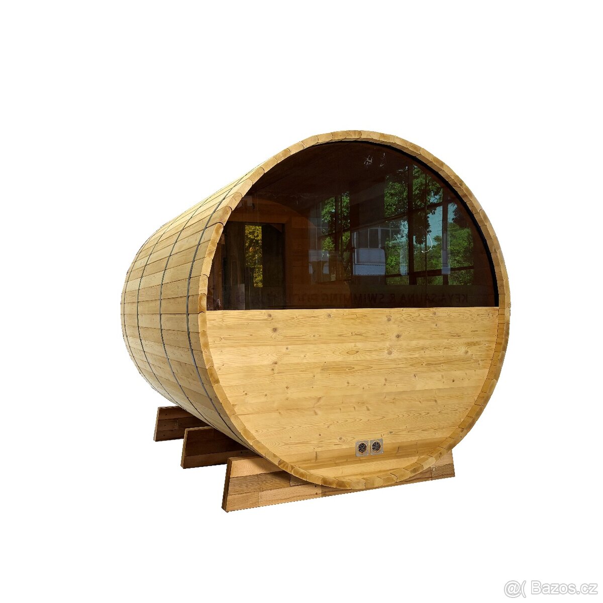 sauna barelová z panoramatickým oknem - 2