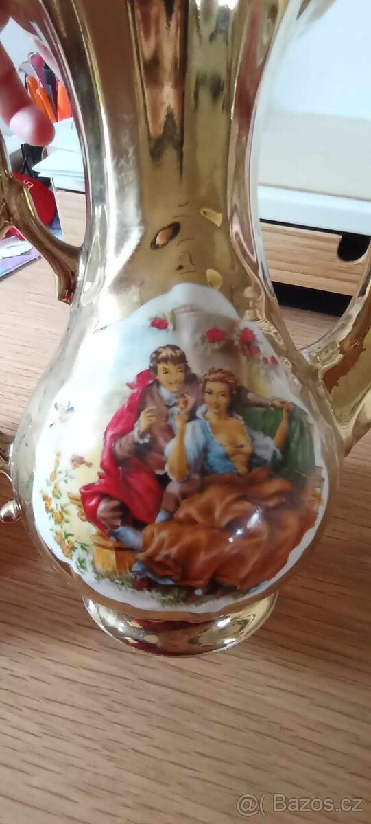 Pozlacený set na kávu, čaj - 2