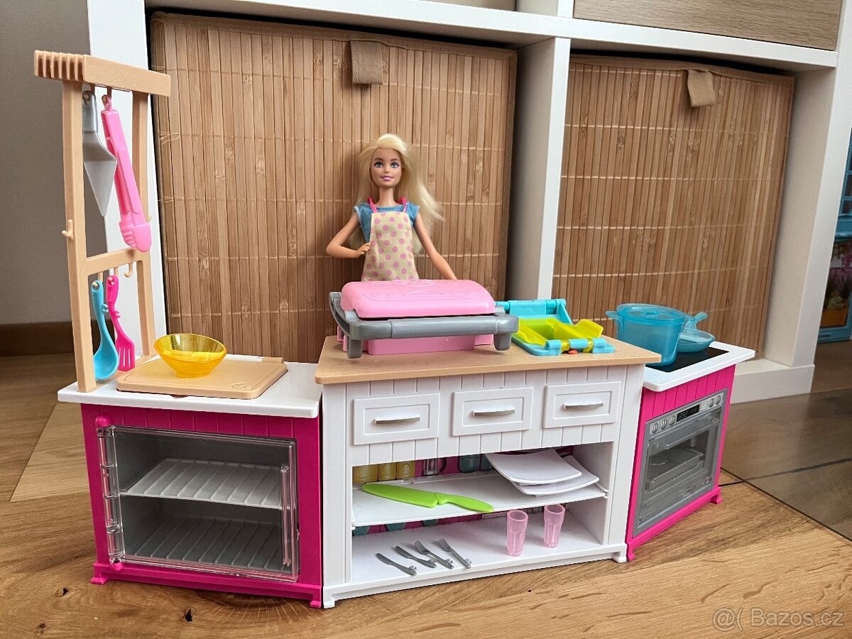 Kuchyňský set + panenka Barbie + doplňky - 2