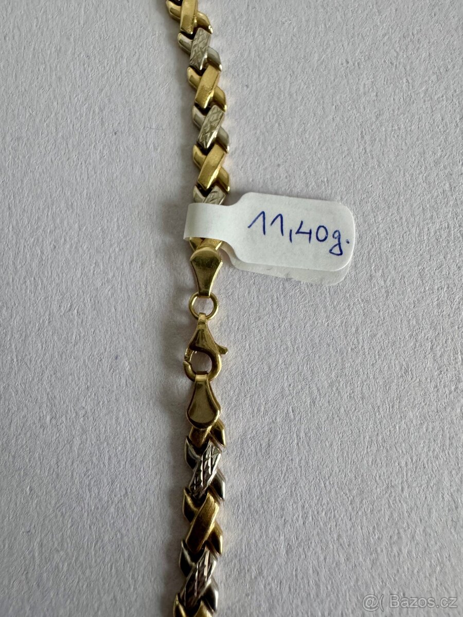 Náhrdelník zlatý 14K, 43 cm, 11,40 g - 2