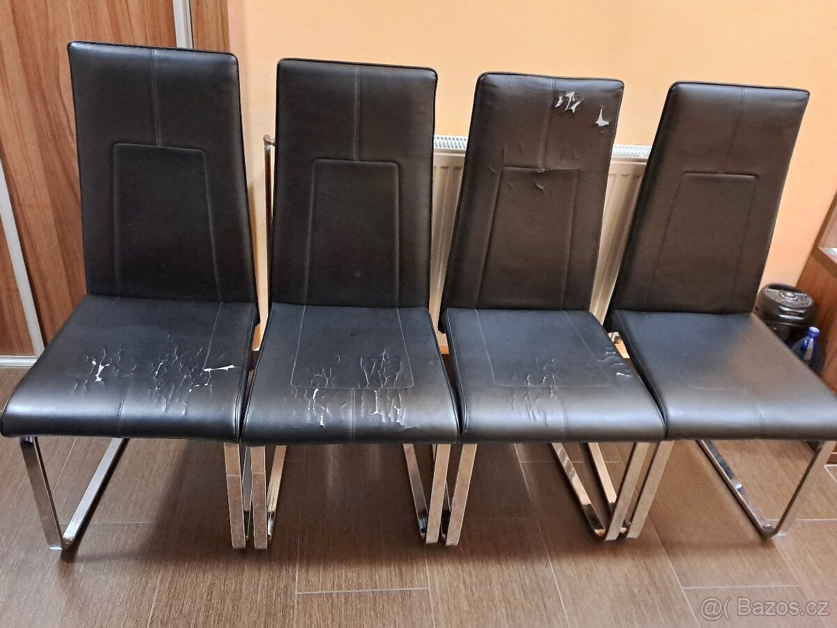 Kuchyňské židle eko kožený. - 2