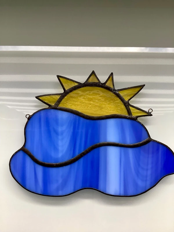 Sluníčko - vitrážové sklo - 2