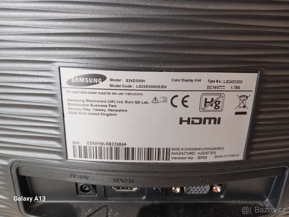 monitor Samsung 24" LS24D300HS - 2