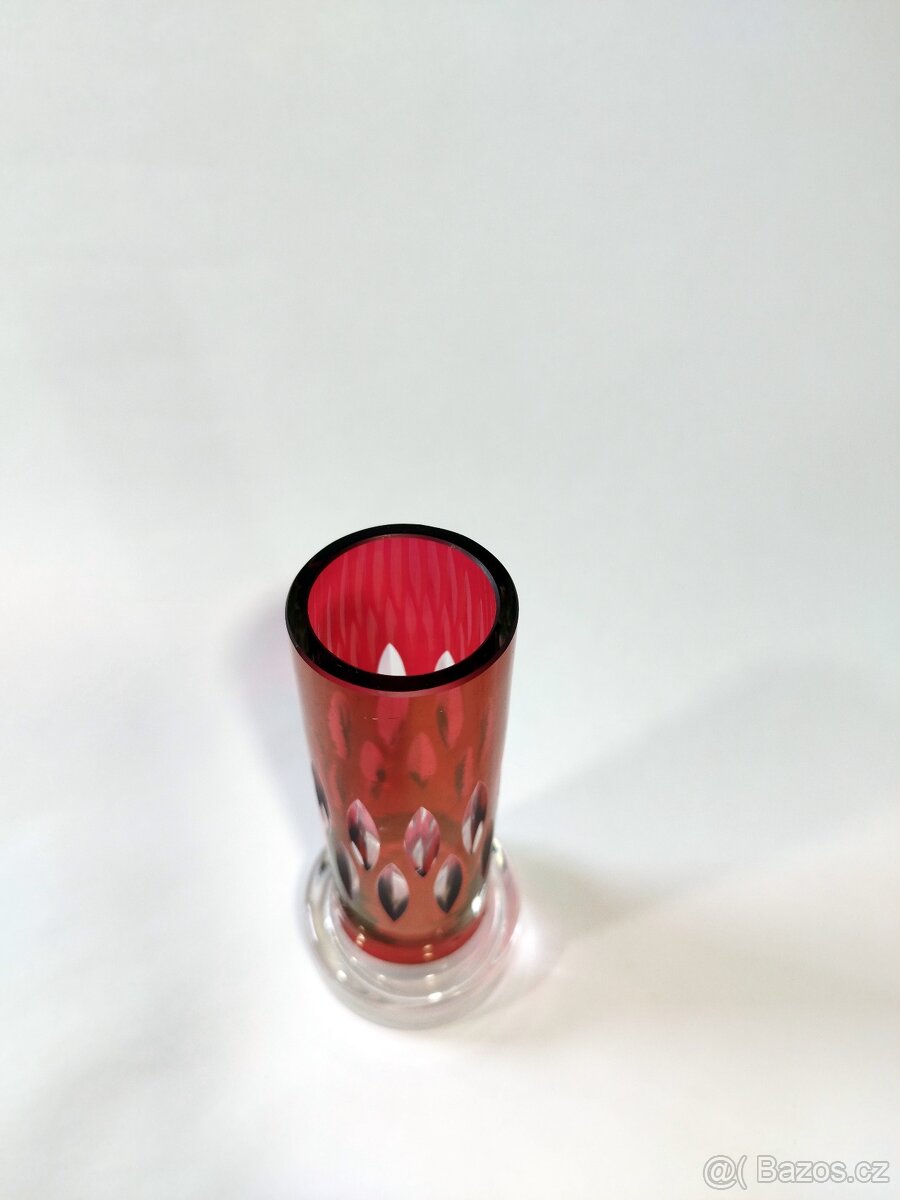 Váza červená Nový Bor - 2
