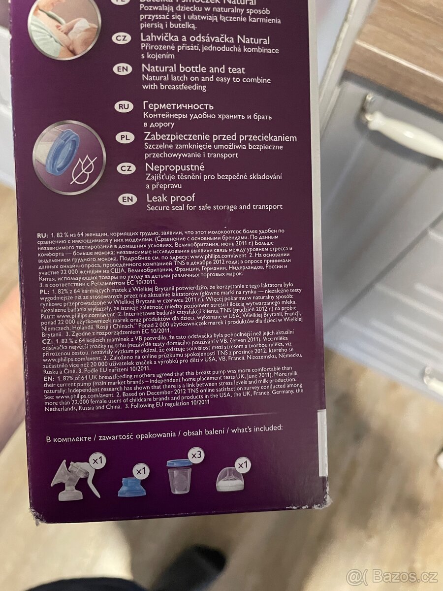Odsávačka mléka, philips avent - 2