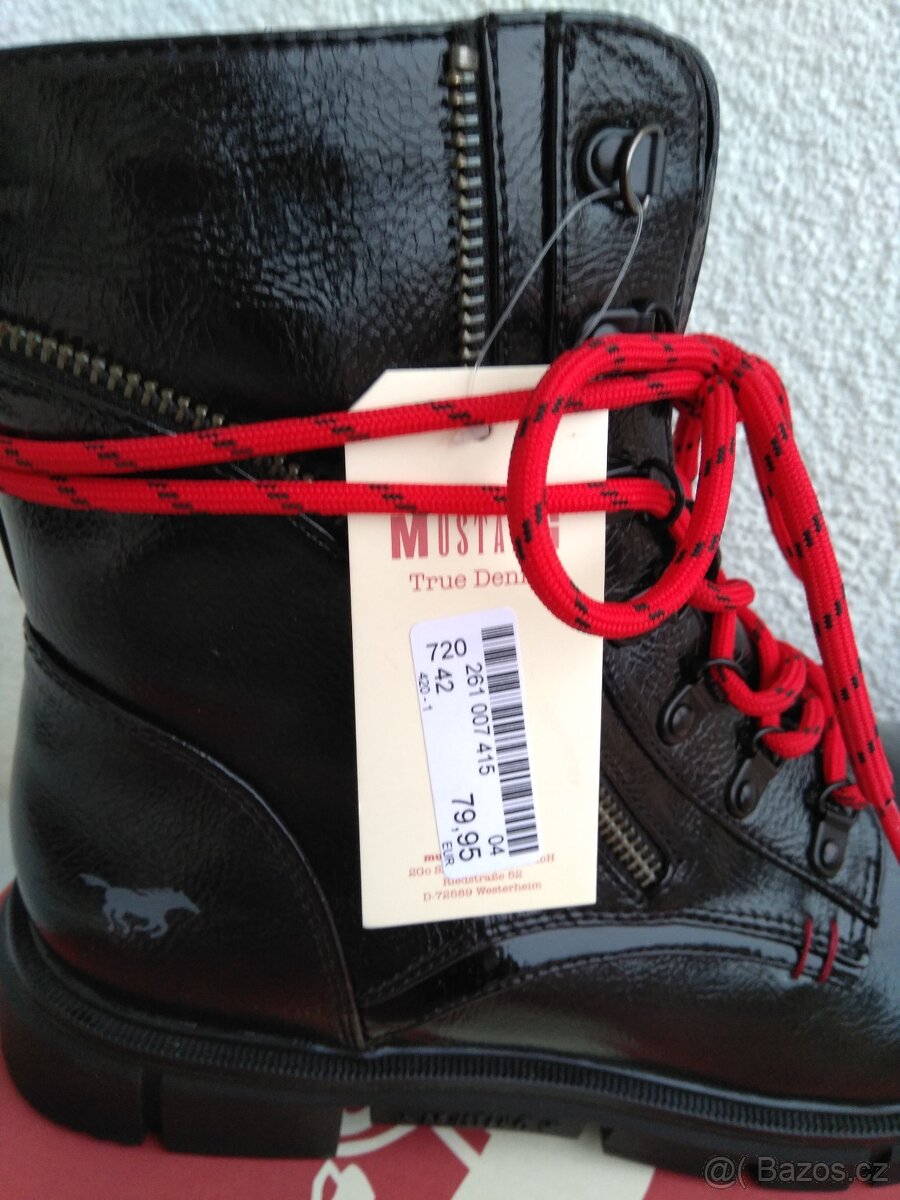 dámské kotníkové boty MUSTANG, vel. 40,41 - nové - 2