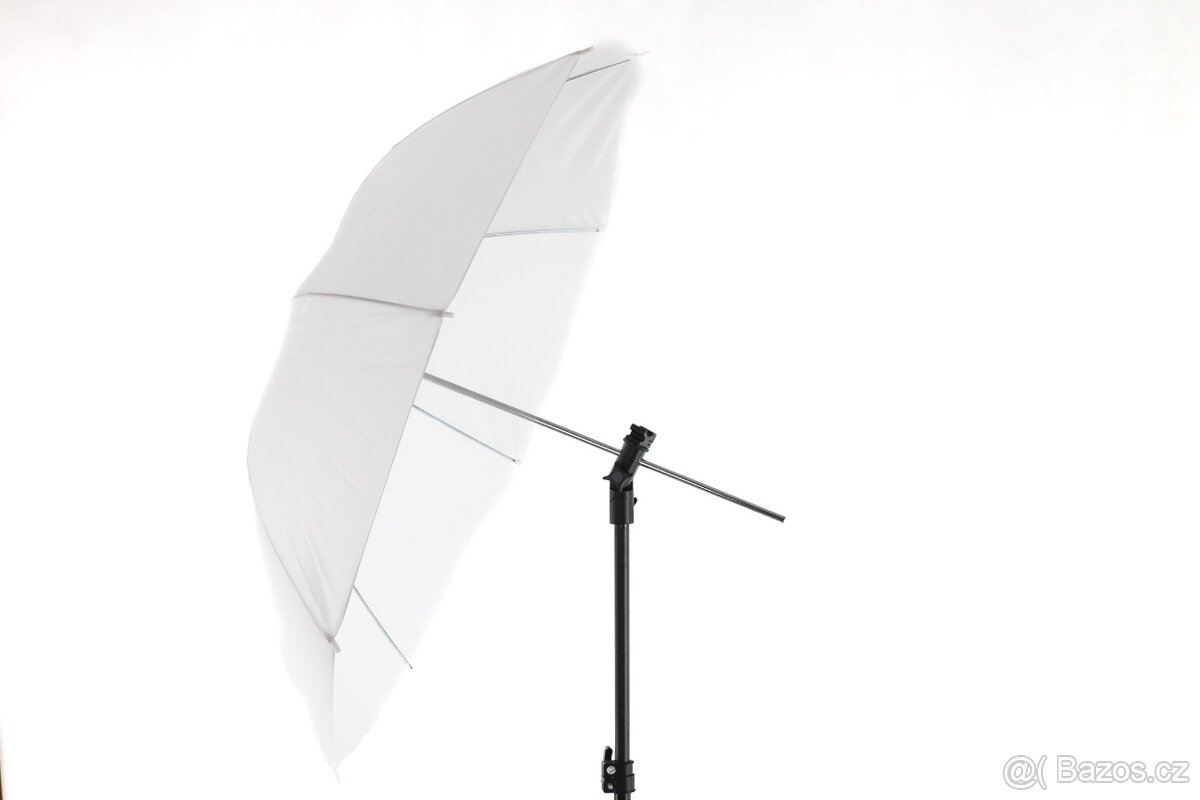 Kompletní set difuzéru/deštník externího blesku se stativem - 2