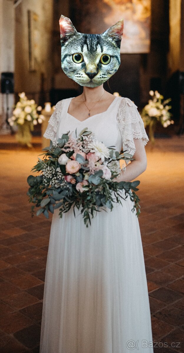 A la vintage svatební šaty Marie Mukařovská - 2