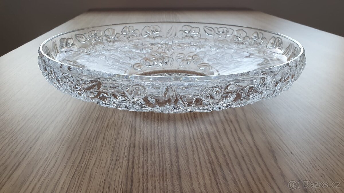 Skleněný podnos se vzorem květin - 2